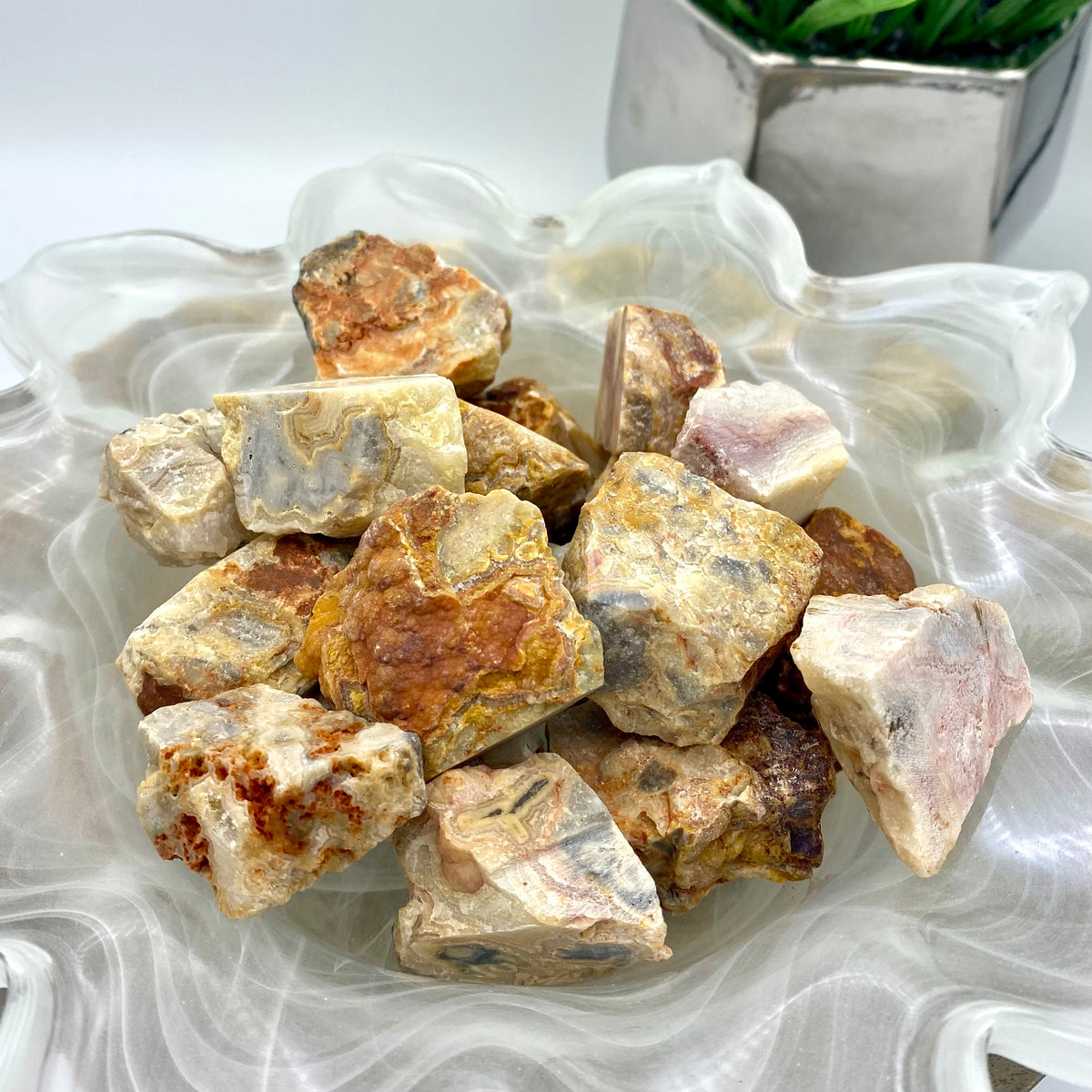 Crazy Lace Agate Rough Stone