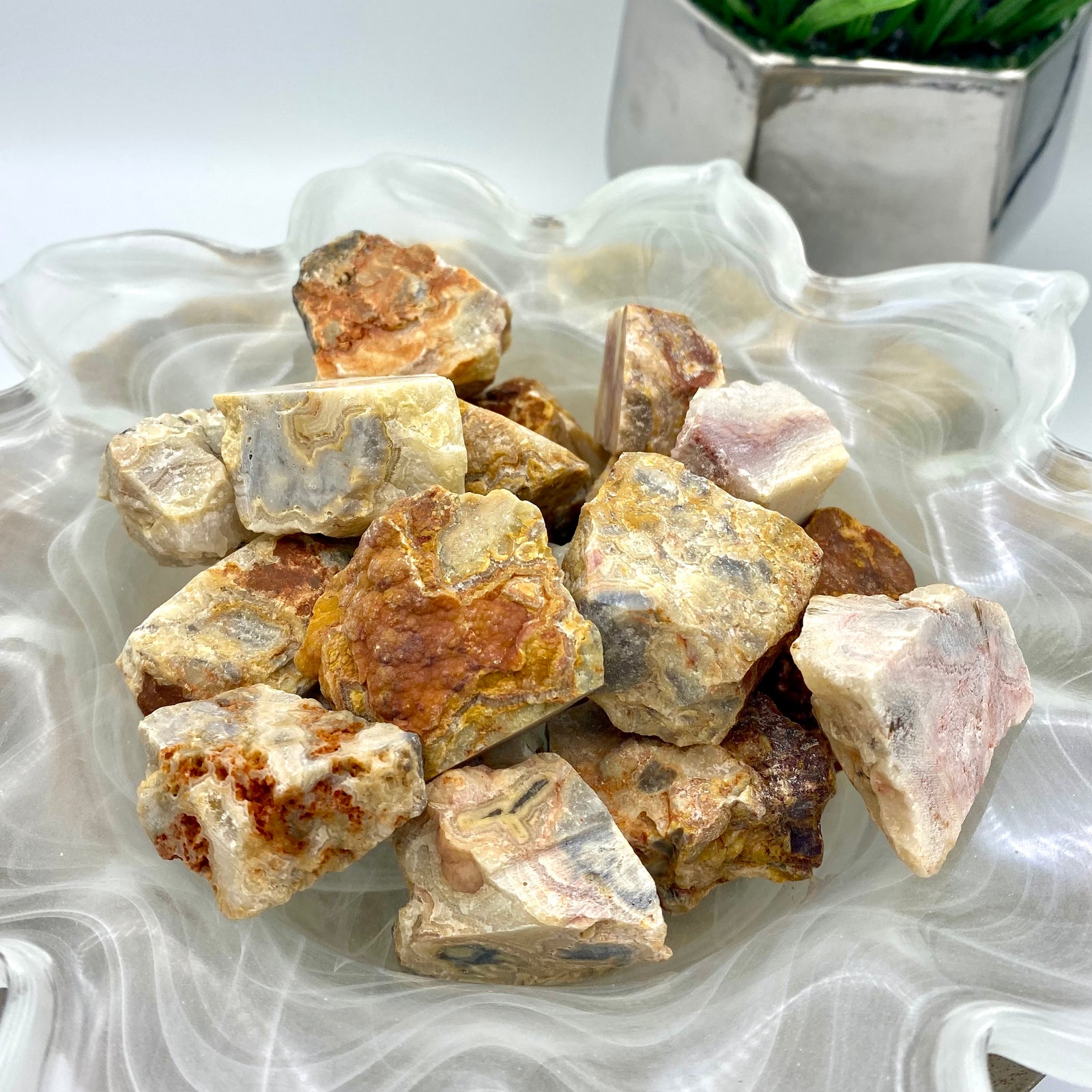 Crazy Lace Agate Rough Stone