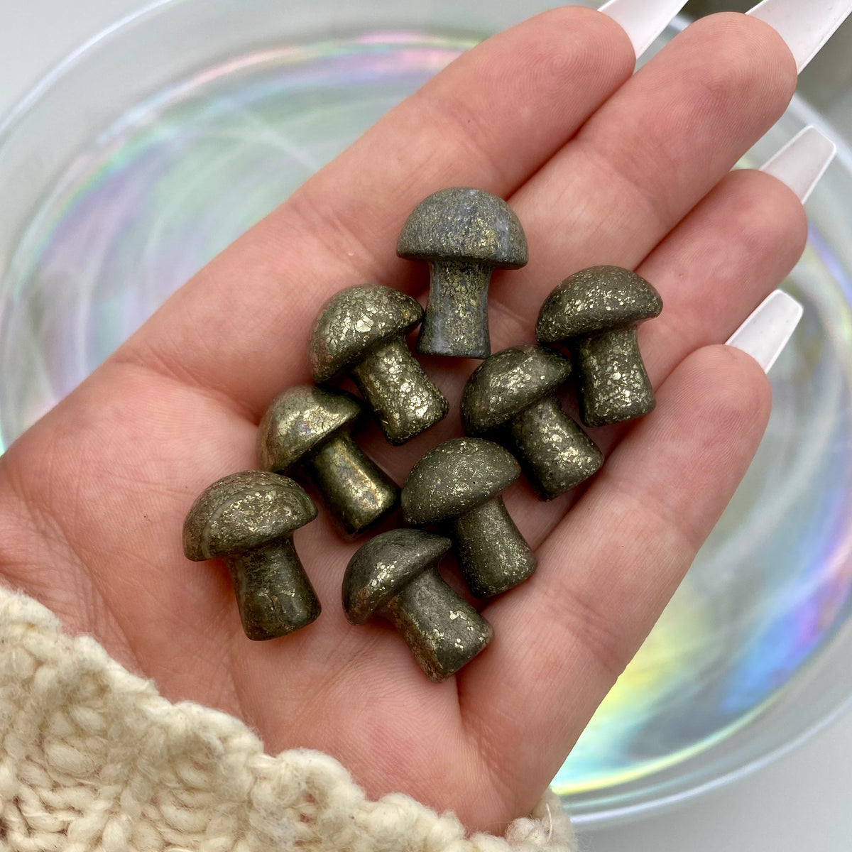 Pyrite Mini Mushrooms