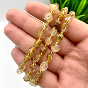 Golden Rutilated Quartz Bracelets