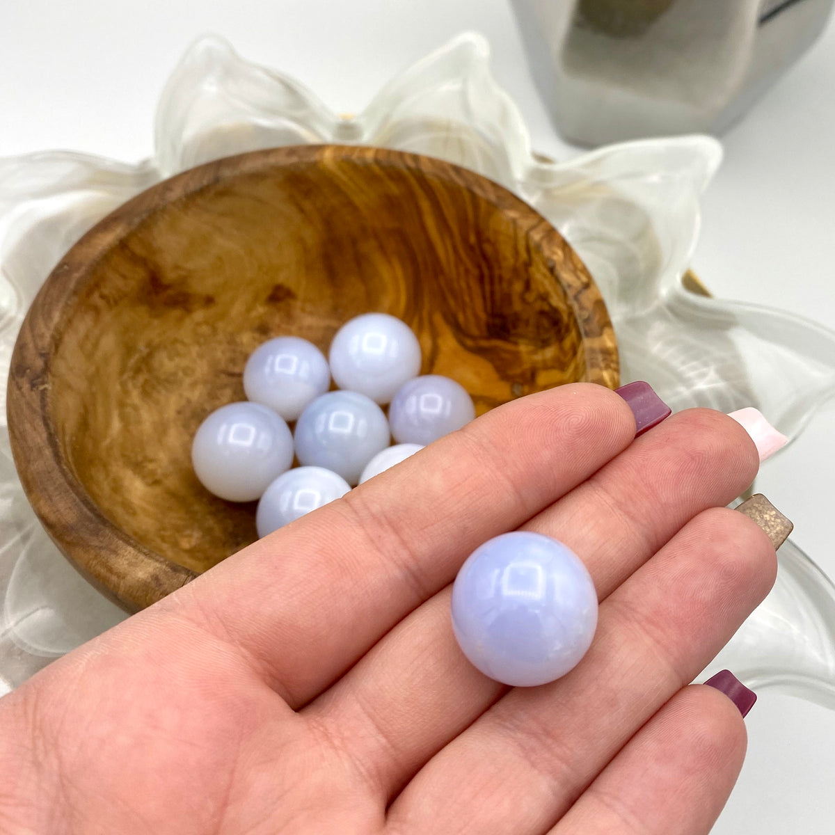 Blue Chalcedony Mini Sphere