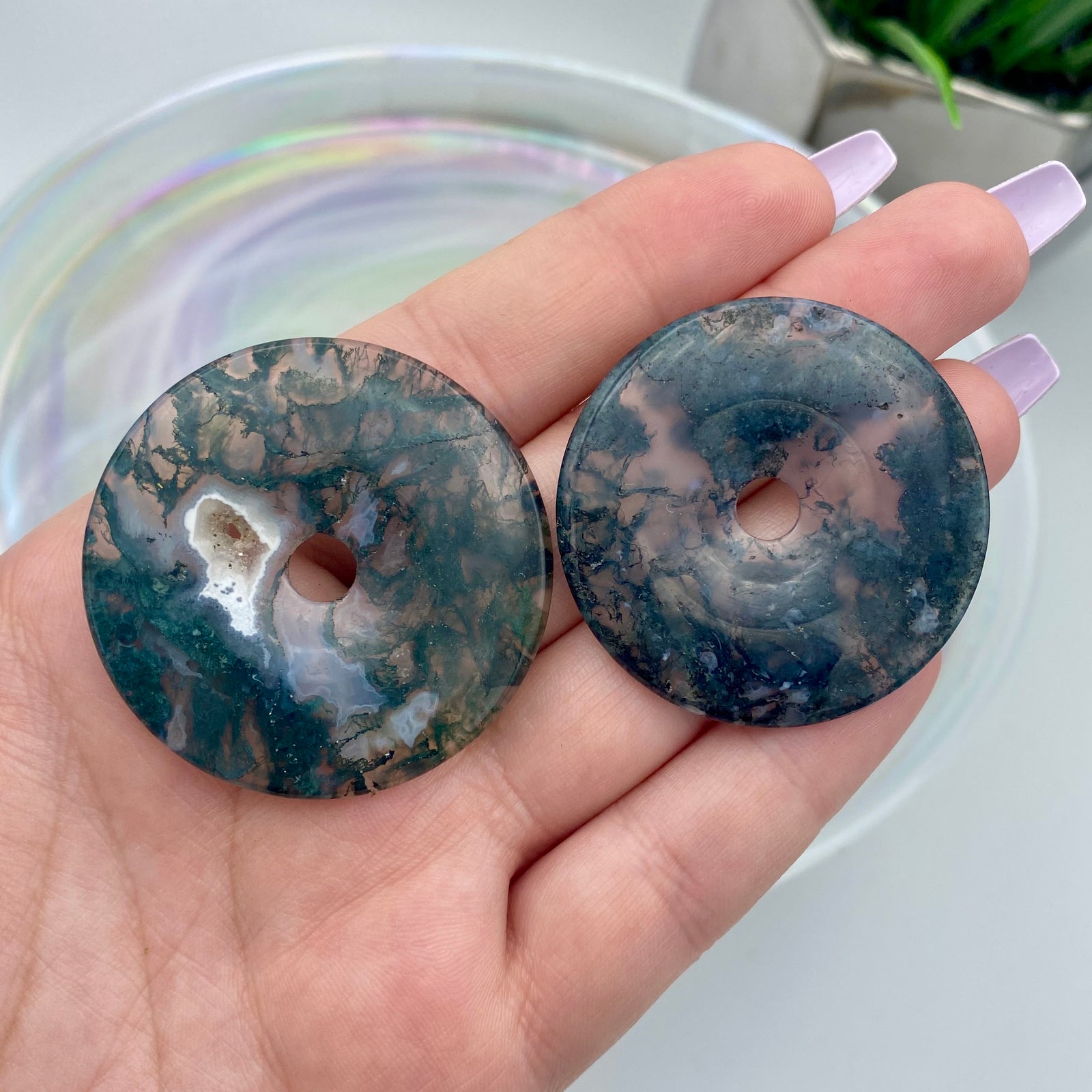 Moss Agate Donut