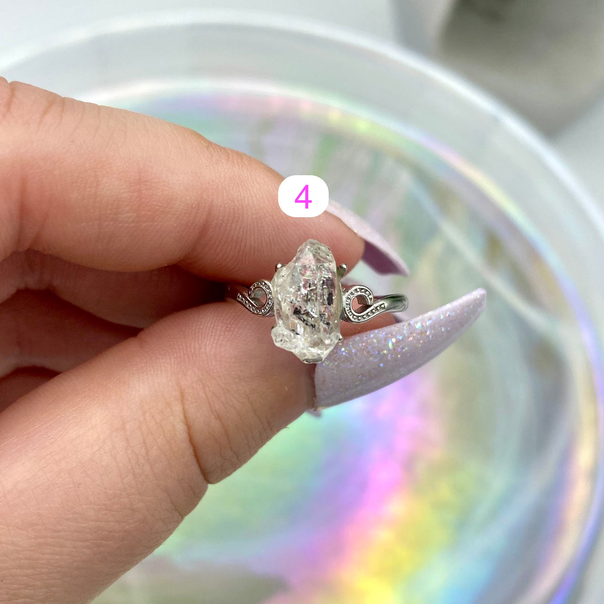 Herkimer Diamond Ring