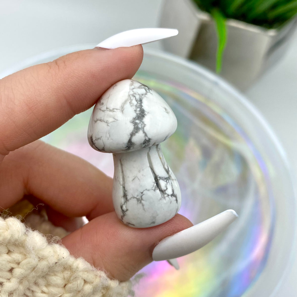 Howlite Mushrooms
