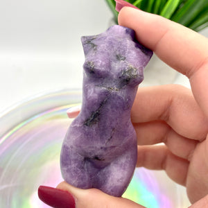 Lepidolite Goddess Body