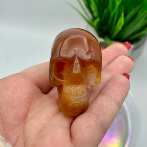 Carnelian Skull #5 - Leaning