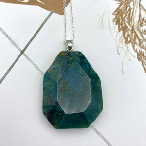 Moss Agate Necklace - Large #1