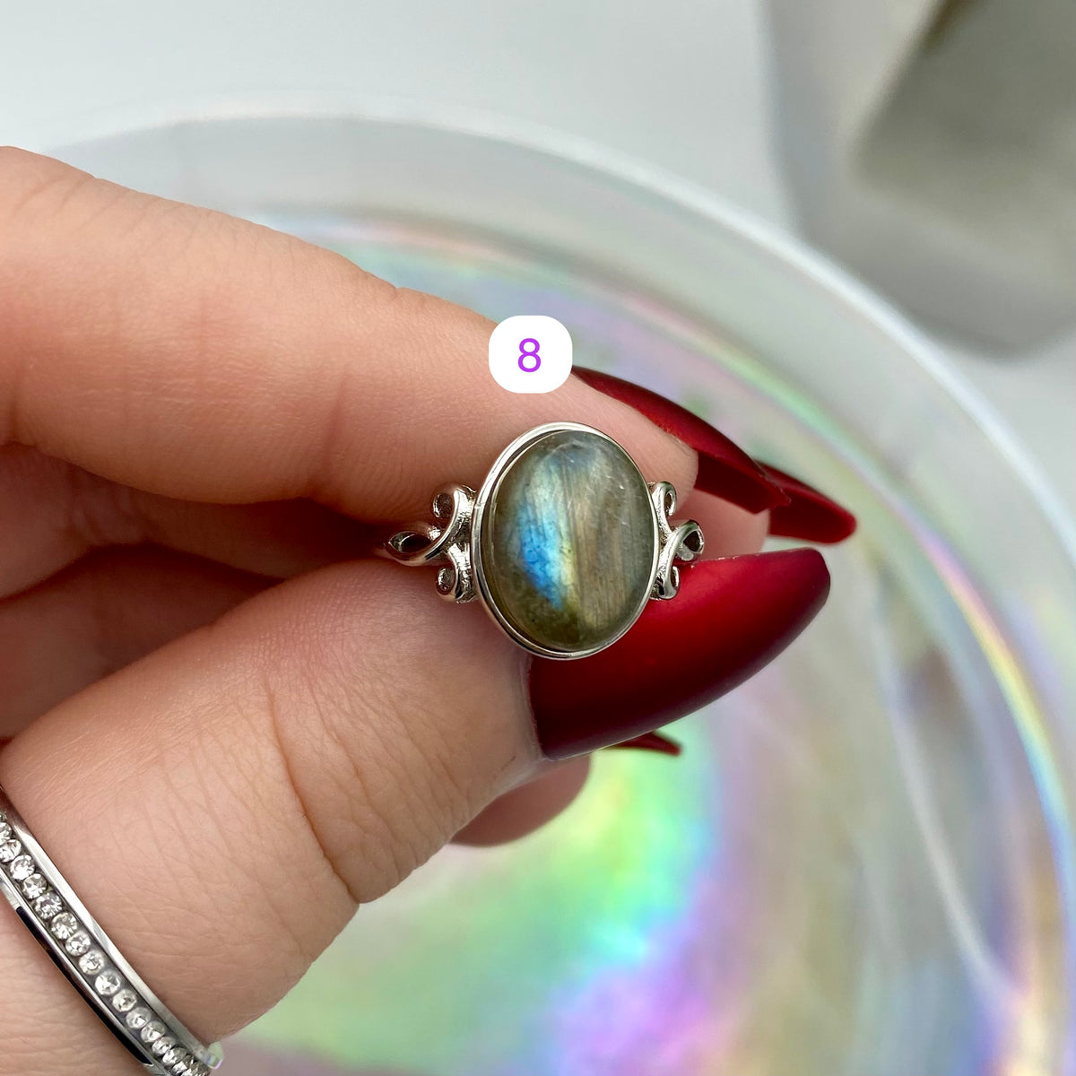Labradorite Adjustable Rings