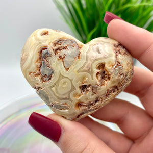 Crazy Lace Agate Heart #2