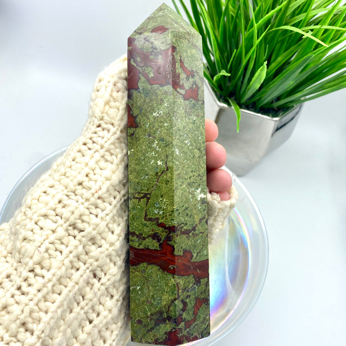 Dragon's Blood Jasper Large Tower