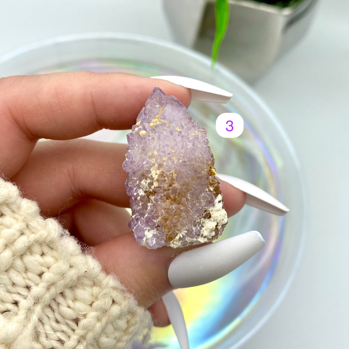 Amethyst Spirit Quartz / Cactus Quartz - Smaller