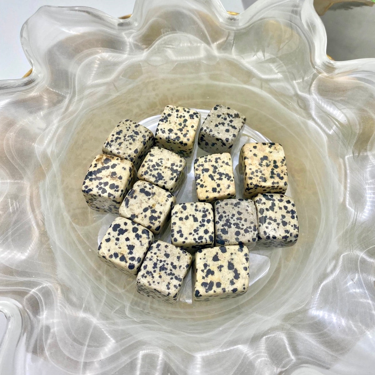 Dalmation Jasper Cube