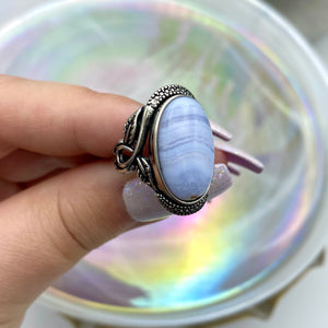 Blue Lace Agate Ring