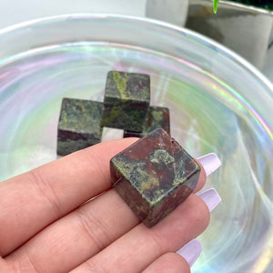 Dragon's Blood Jasper Cube