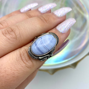 Blue Lace Agate Ring