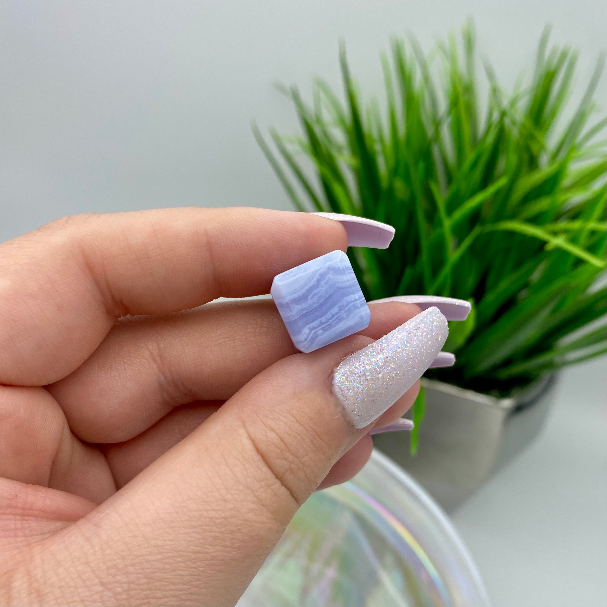 Blue Lace Agate Cube