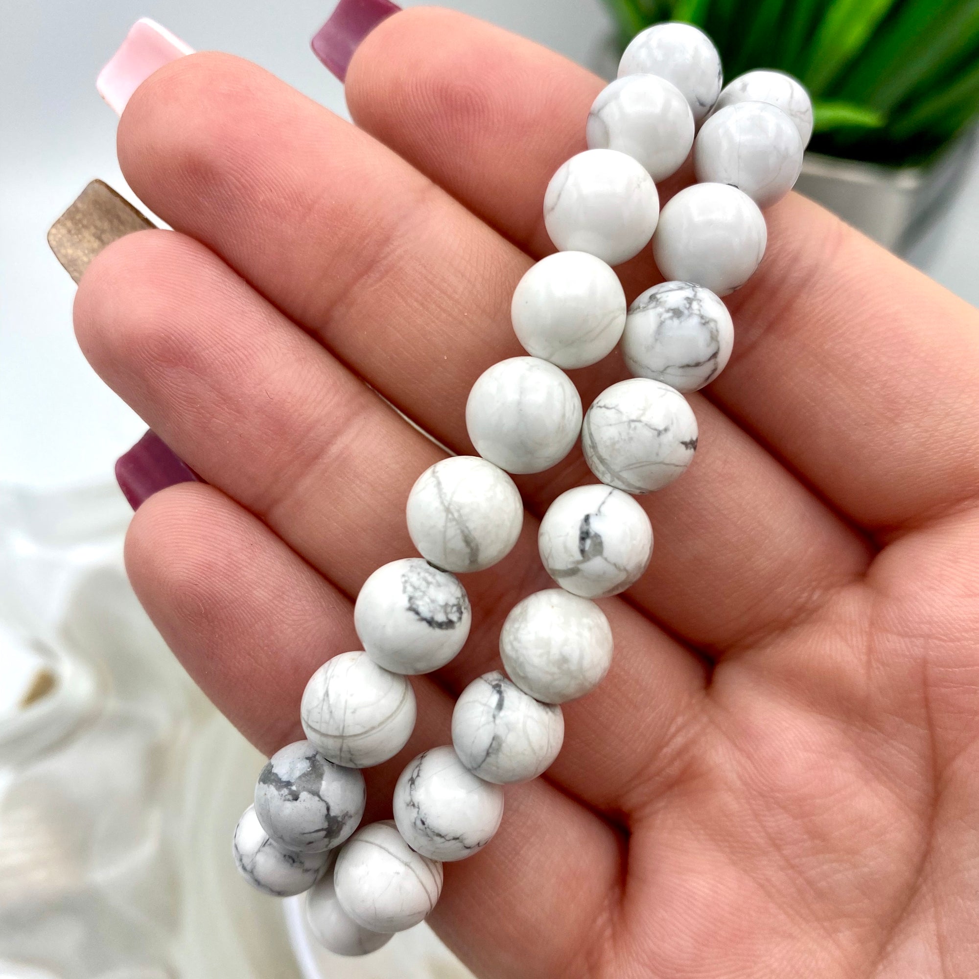 Howlite Bracelet - 8mm