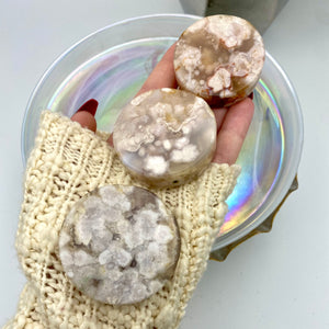 Flower Agate Discs / Rounds