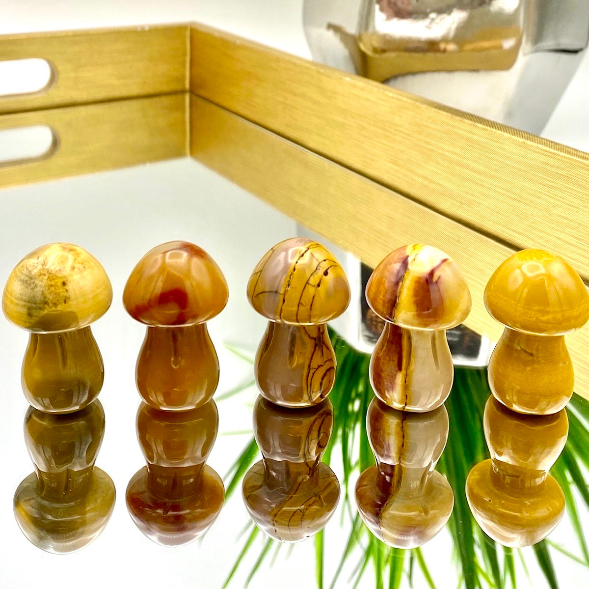 Mookaite Jasper Mushrooms