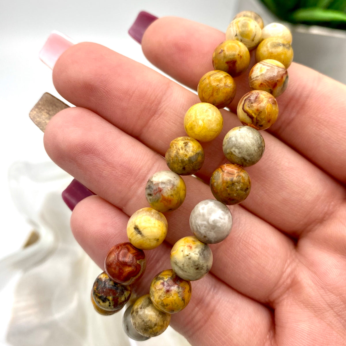 Crazy Lace Agate Bracelet - 8mm