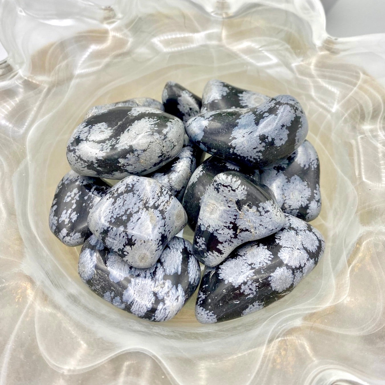 Snowflake Obsidian Large Tumbles