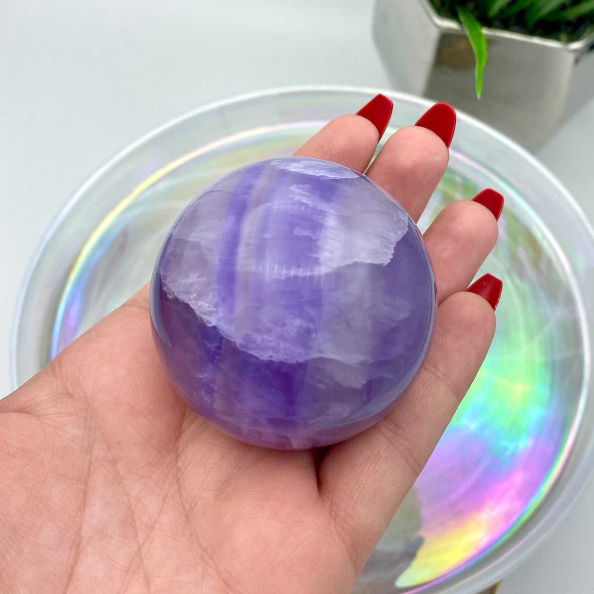 Purple Fluorite Sphere #2