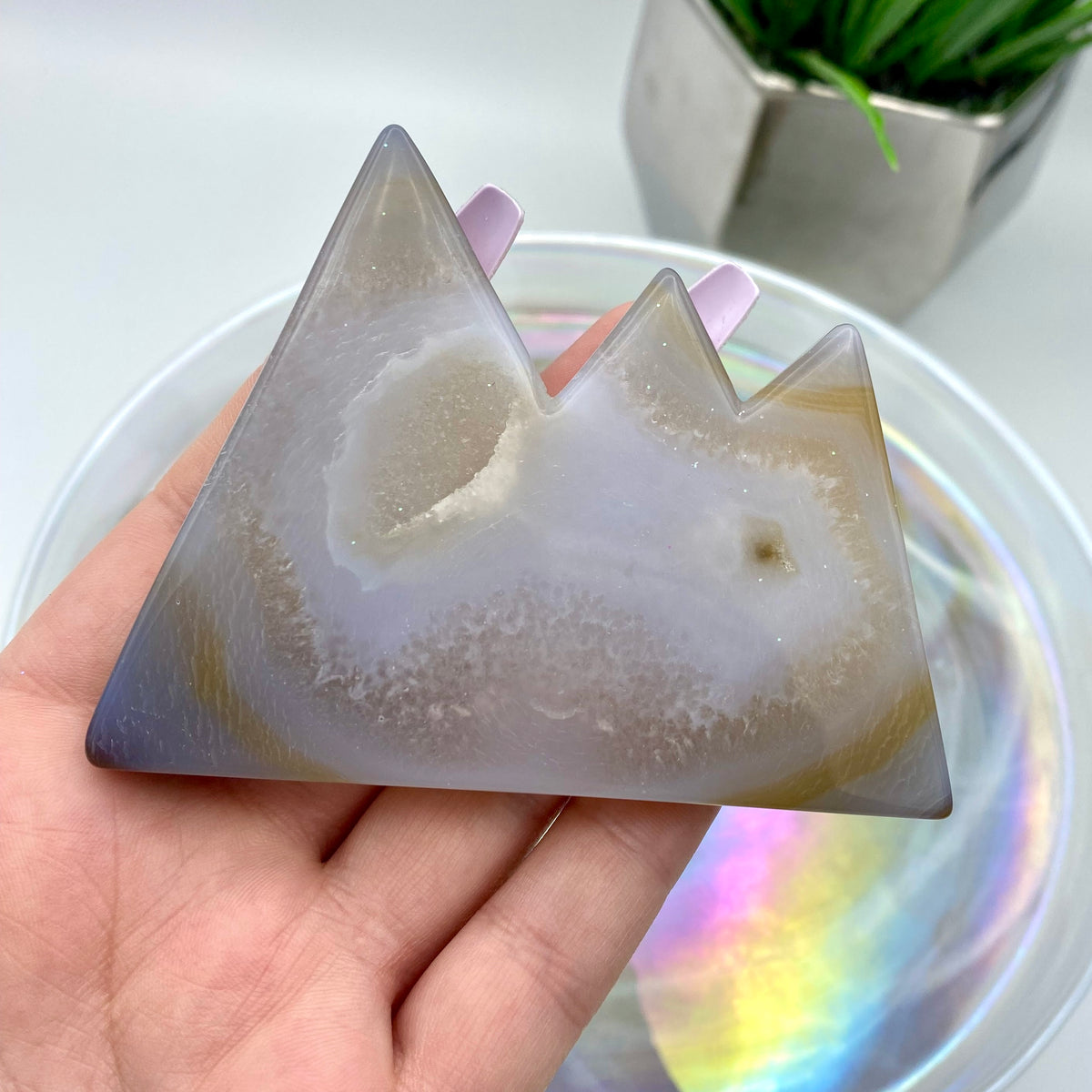 Druzy Agate Mountain