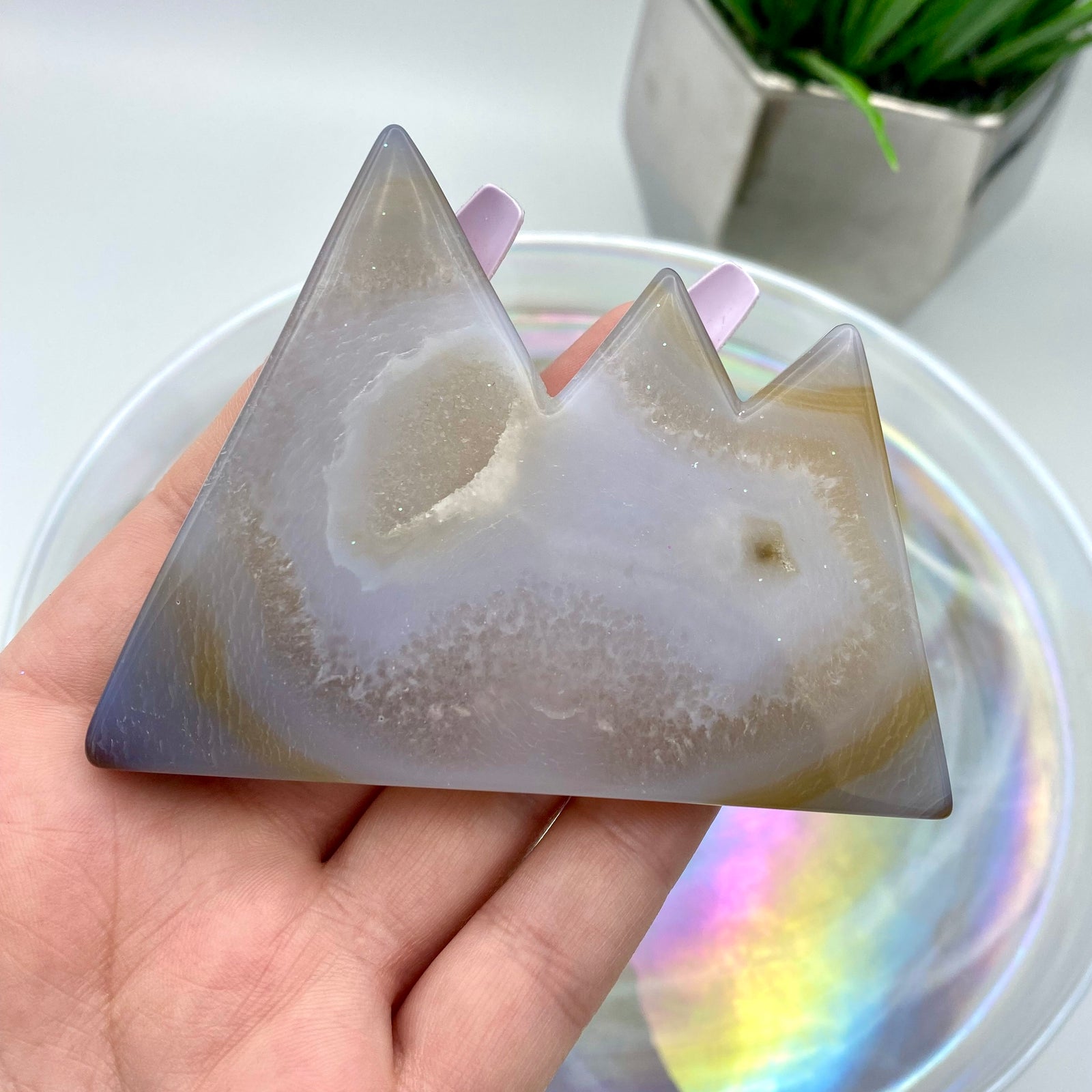 Druzy Agate Mountain