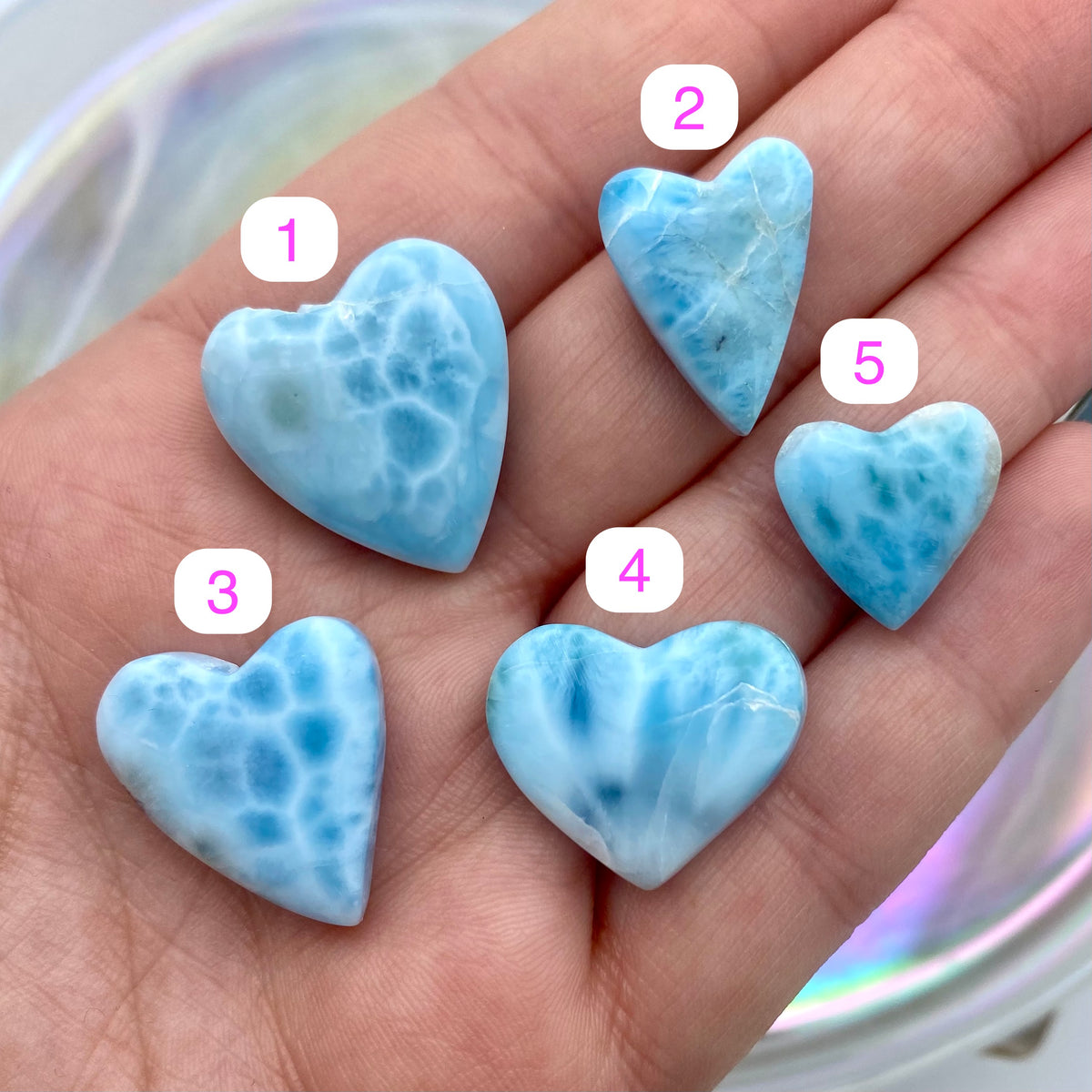 Larimar Hearts