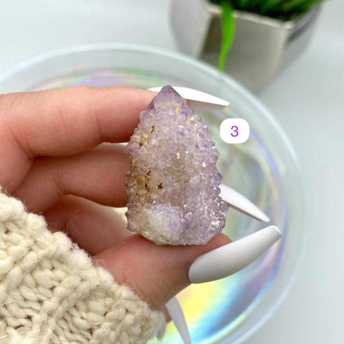 Amethyst Spirit Quartz / Cactus Quartz - Smaller