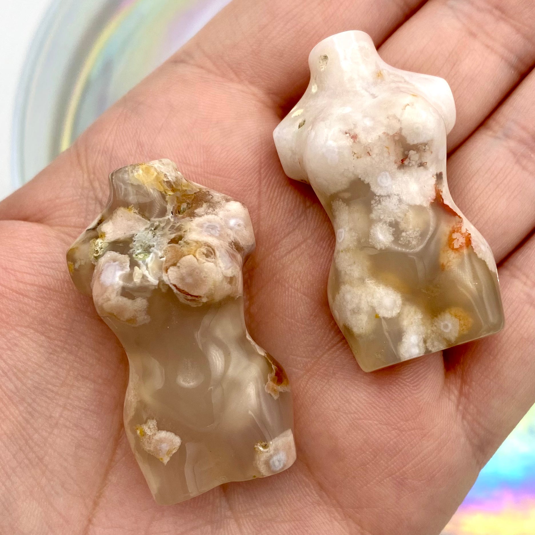 Flower Agate Mini Goddess Bodies