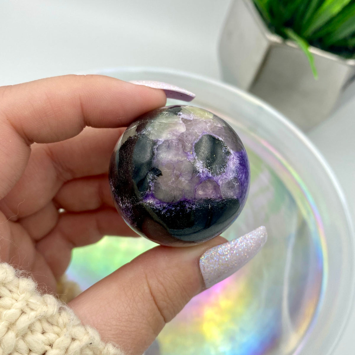 Charoite Sphere