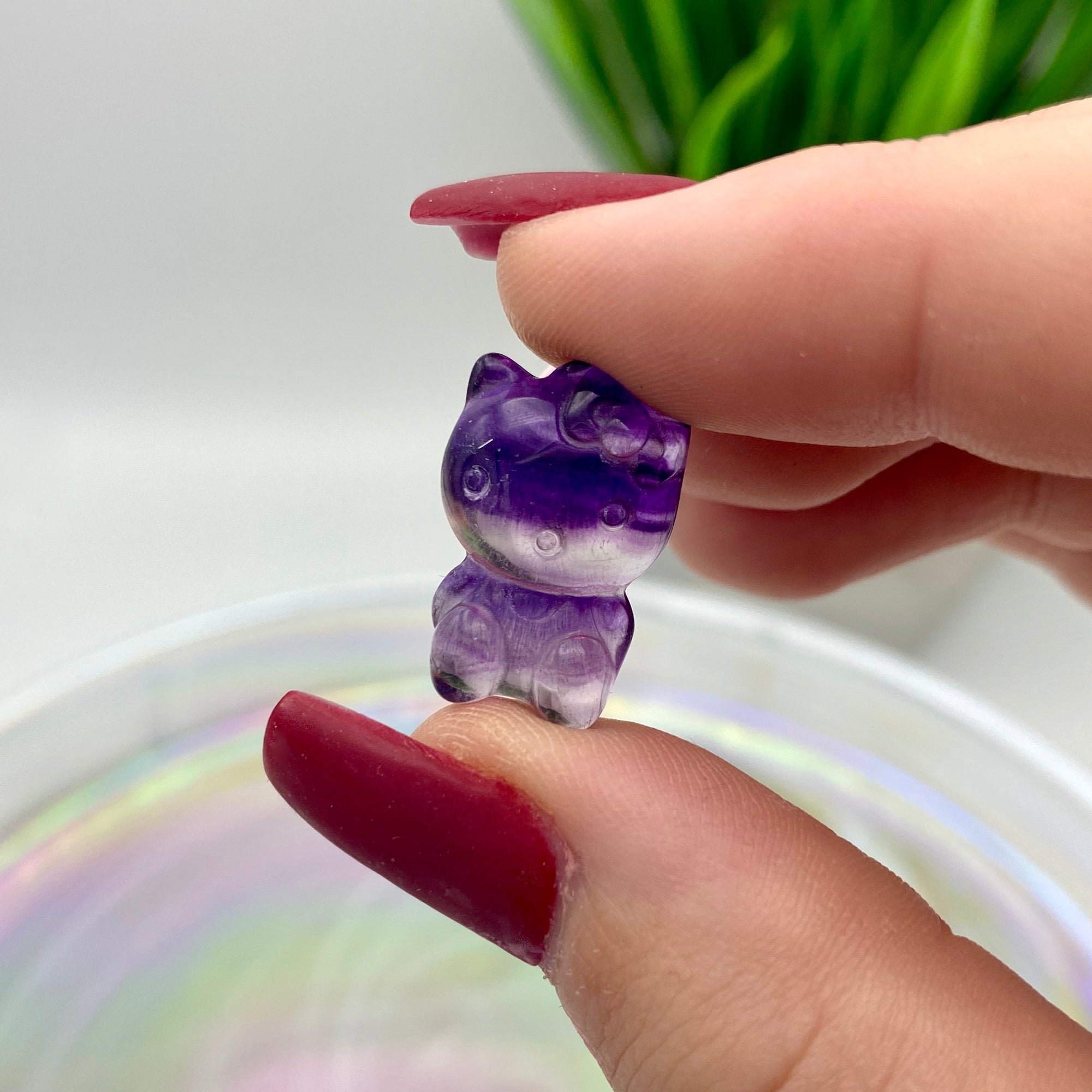 Mini Fluorite Hello Kitty