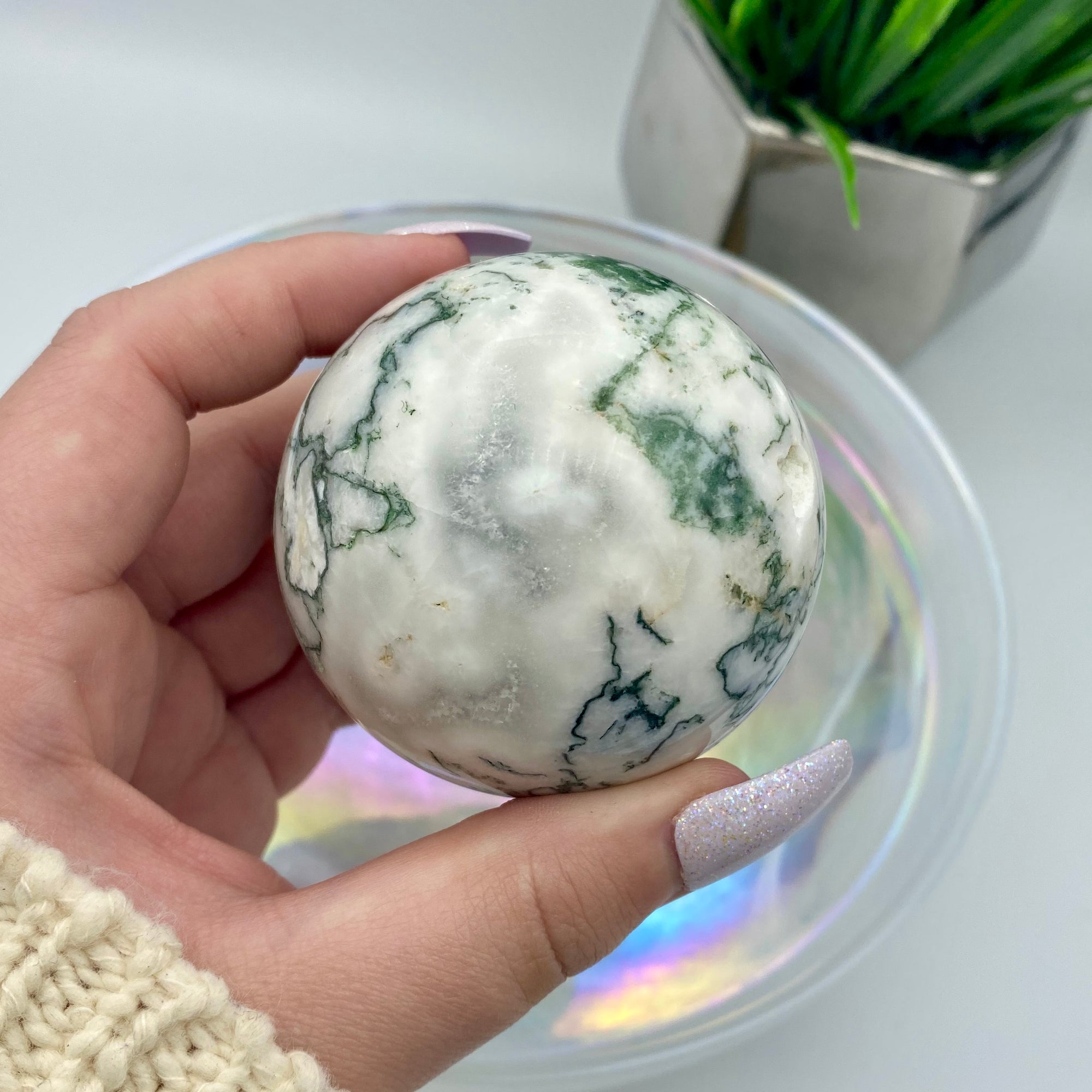 Tree Agate Sphere #2