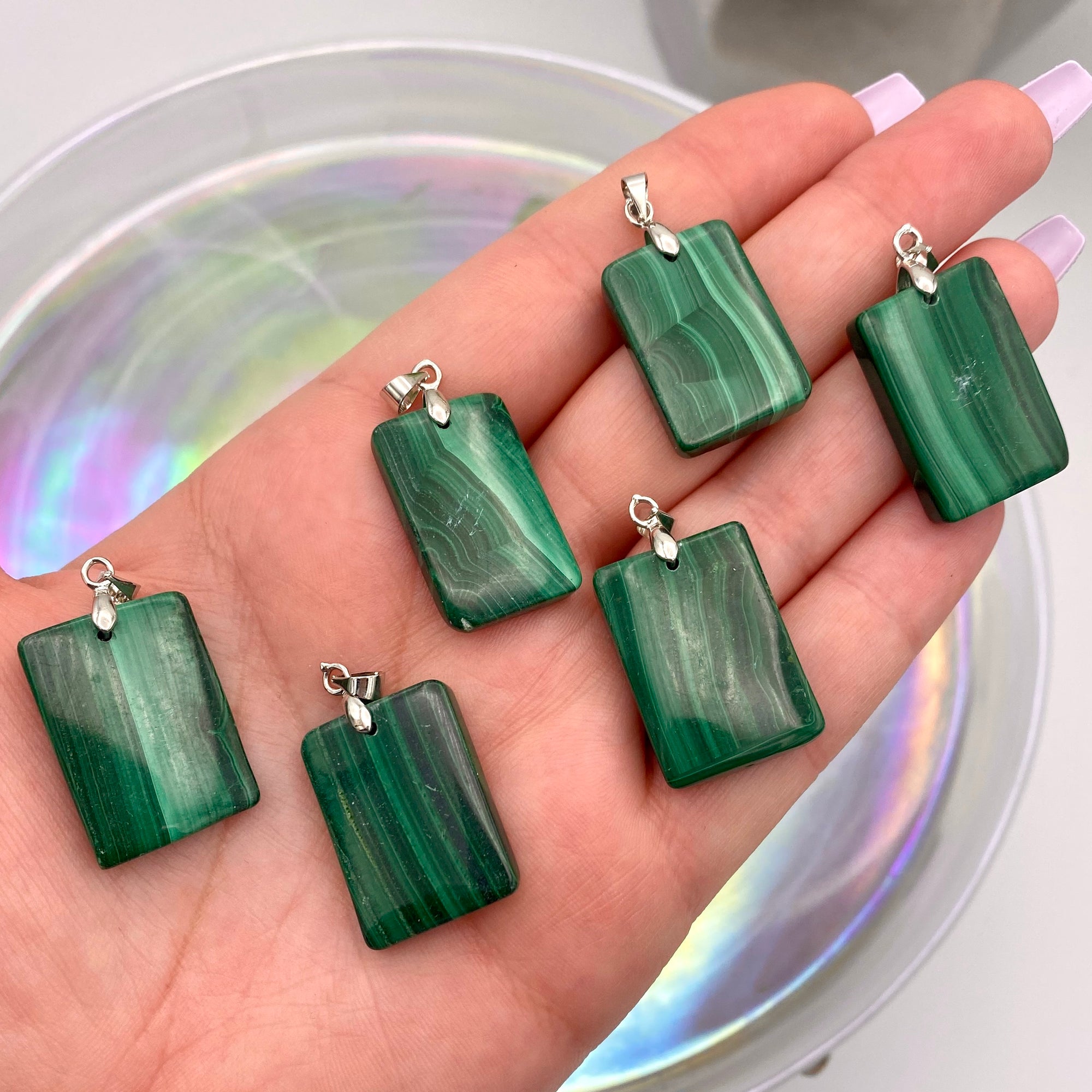 Malachite Rectangle Necklace