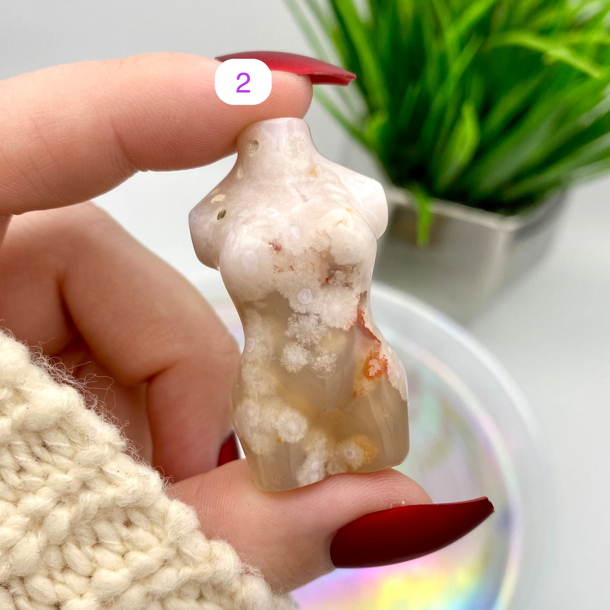 Flower Agate Mini Goddess Bodies
