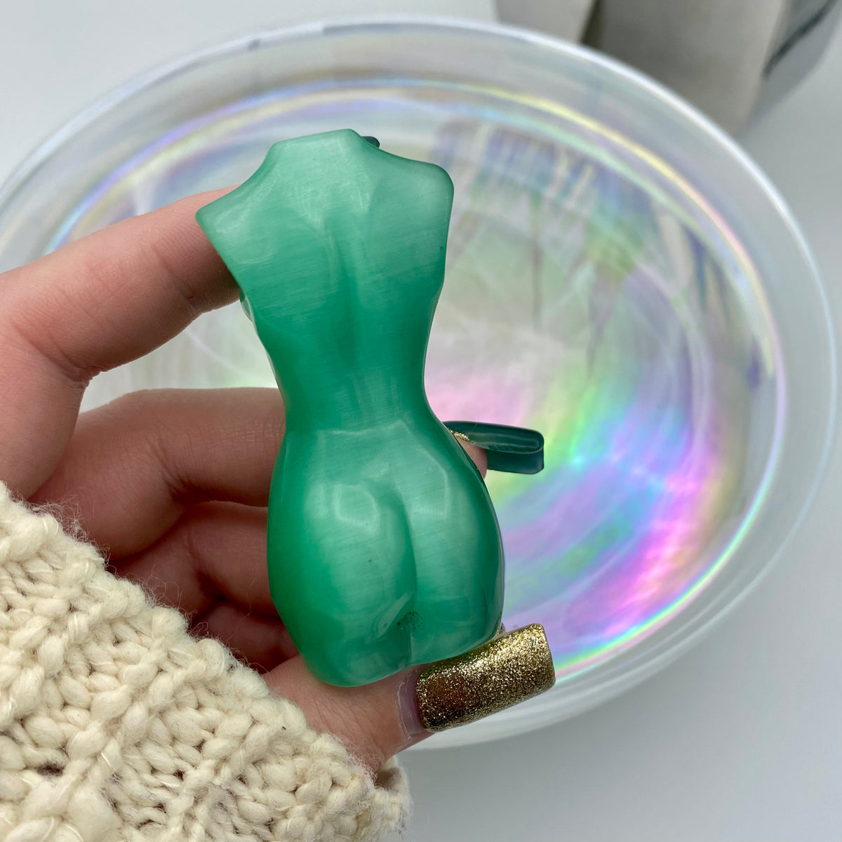 Green Cat's Eye Goddess Body