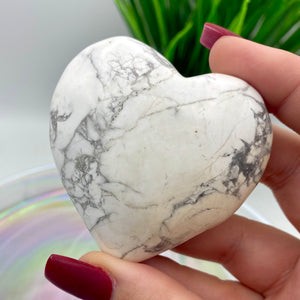 Howlite Heart