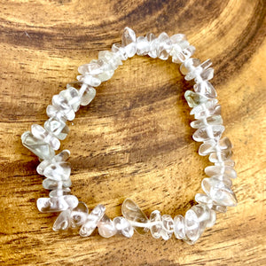 Clear Quartz Chip Bracelets