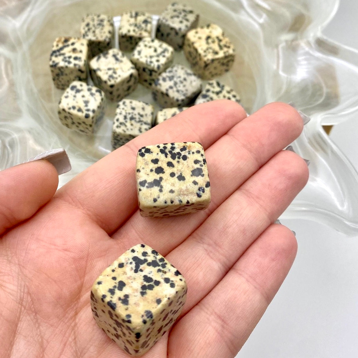Dalmation Jasper Cube