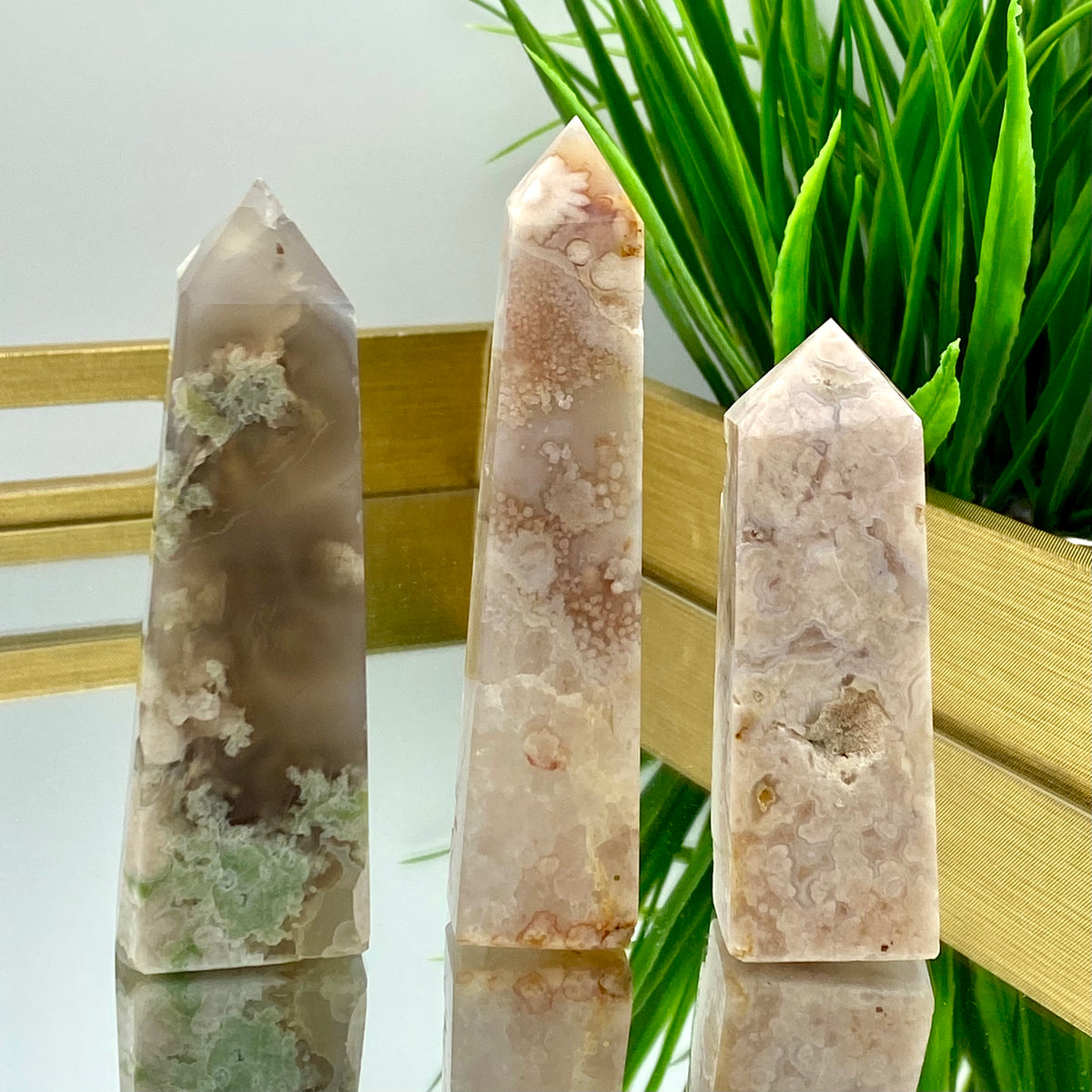 Flower Agate Larger Towers