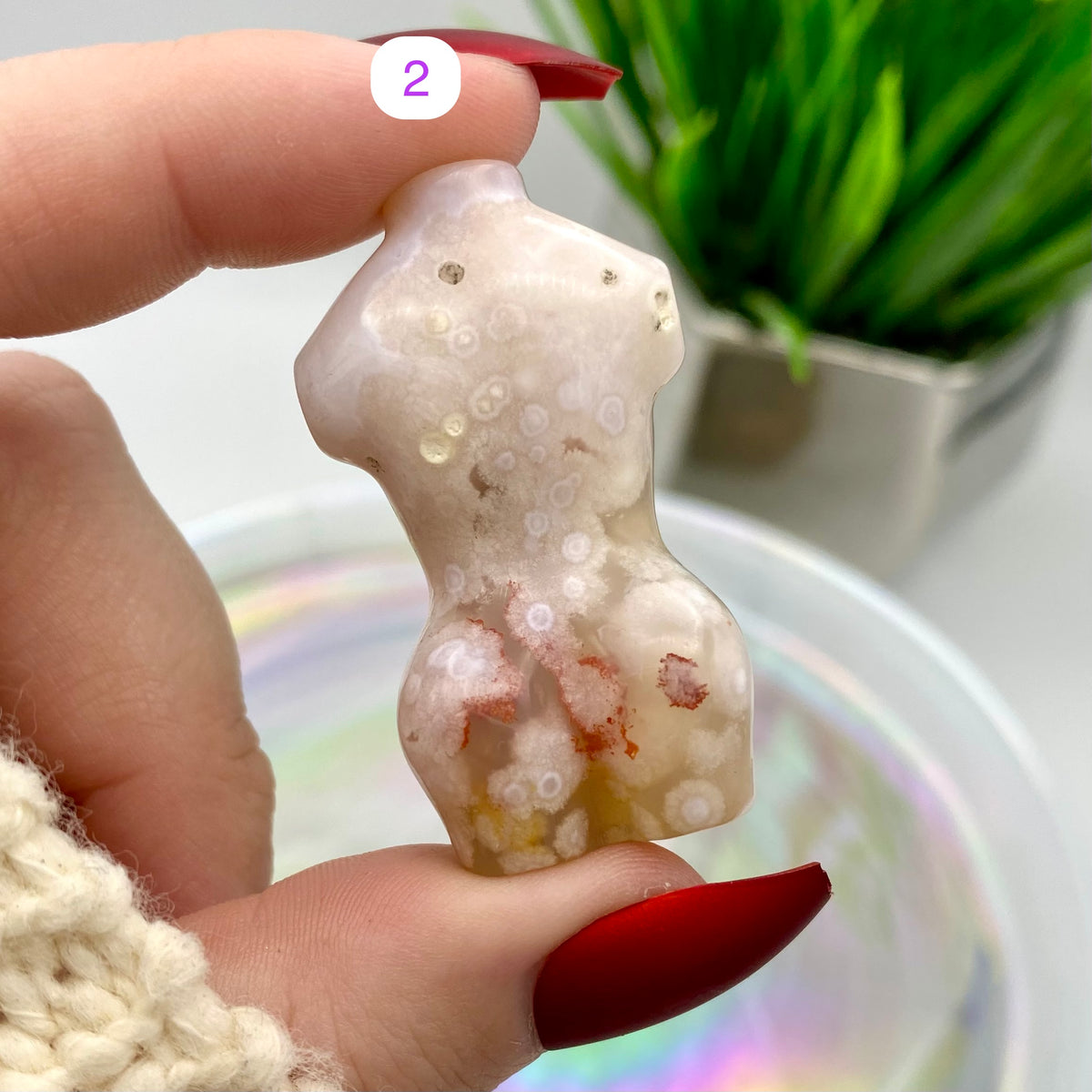 Flower Agate Mini Goddess Bodies