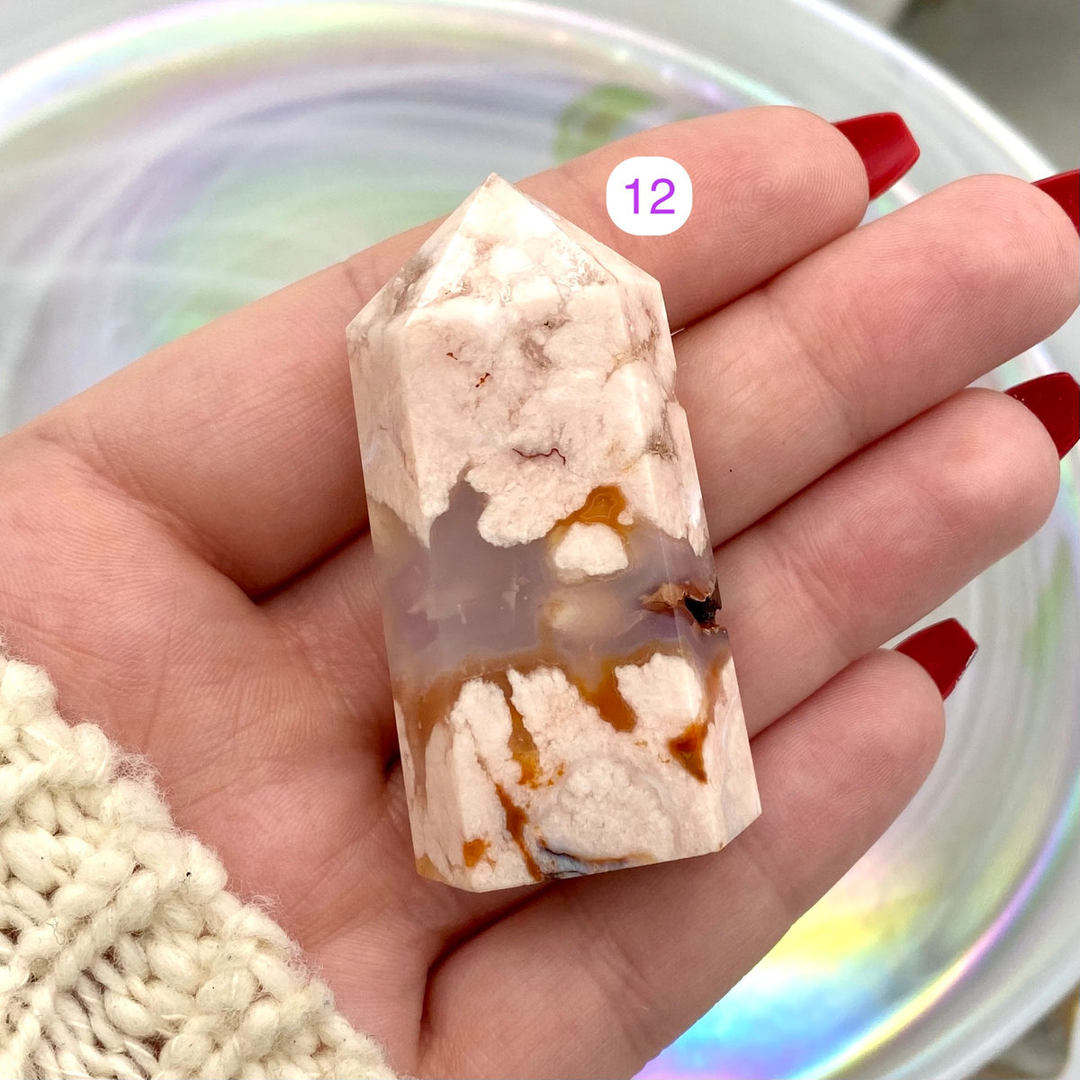 Carnelian x Flower Agate Towers - Rare