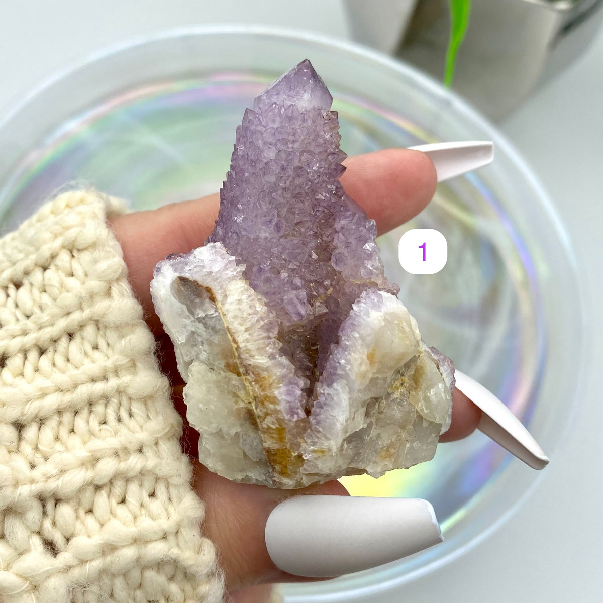 Amethyst Spirit Quartz / Cactus Quartz - Smaller