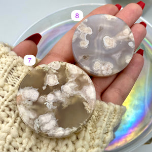 Flower Agate Discs / Rounds