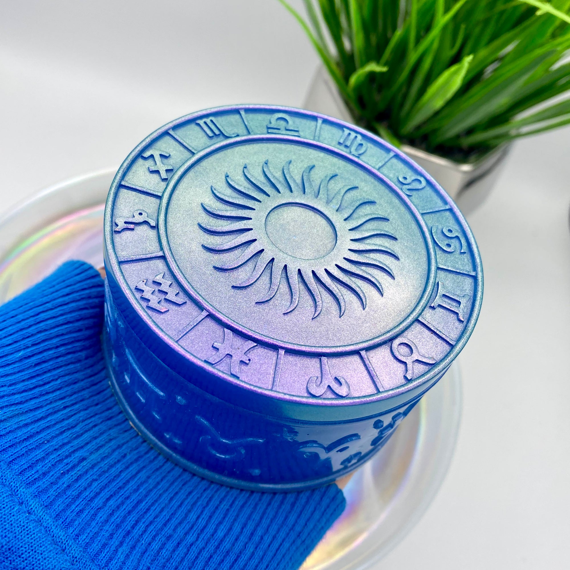 ZODIAC TRINKET BOX - PURPLE / BLUE