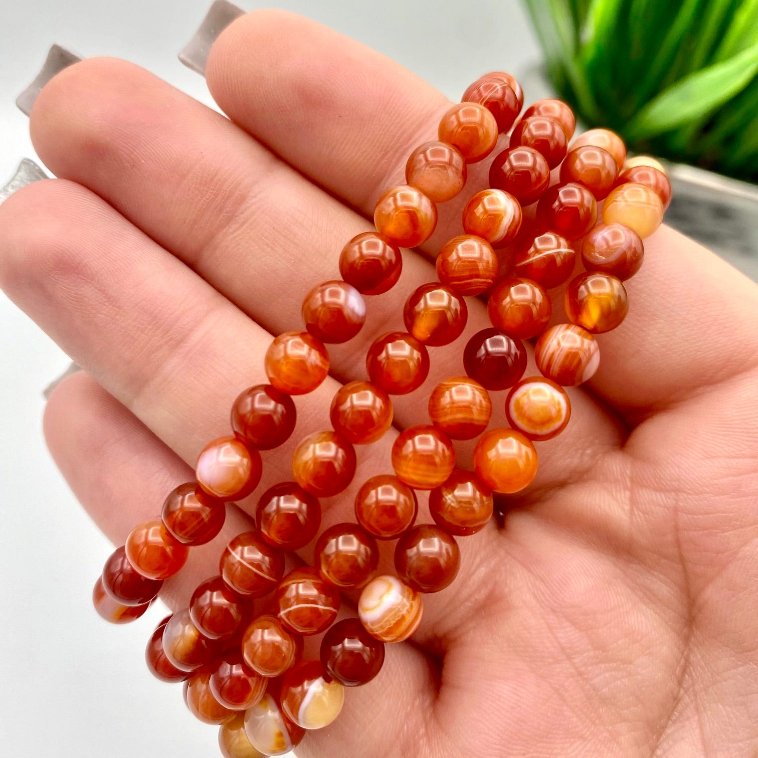 Carnelian Bracelets - 6mm