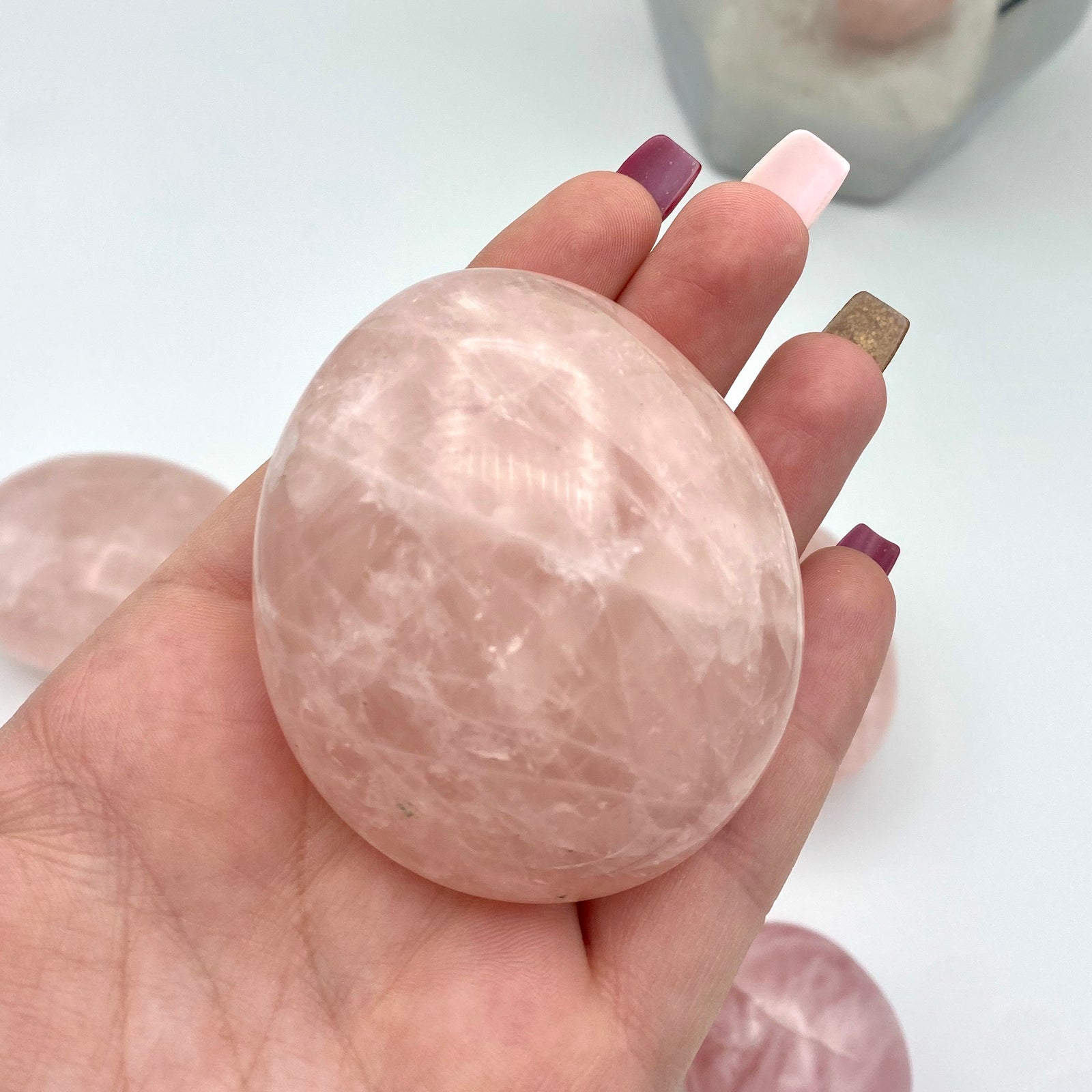 Rose Quartz Palm Stones