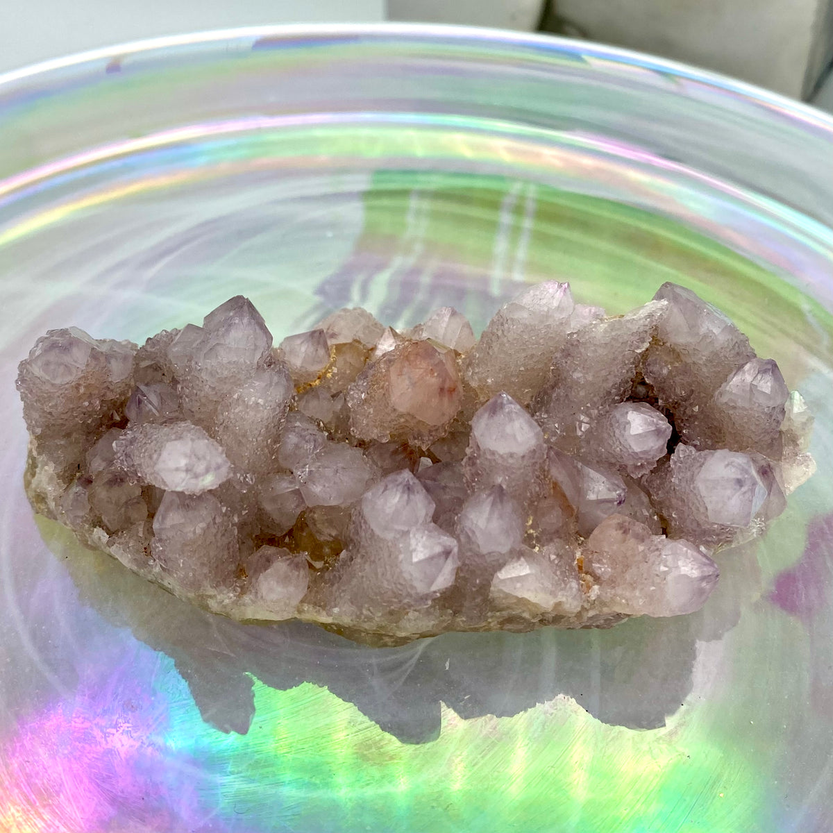 Amethyst Spirit Quartz / Cactus Quartz Cluster #3