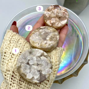 Flower Agate Discs / Rounds